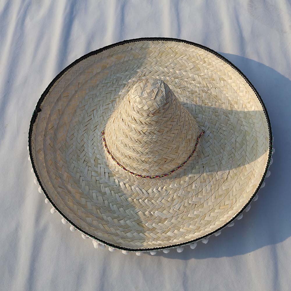 Bucket Hat Straw - Sombrero Mexicano de Ala Ancha de